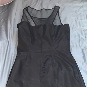 Little black dress with mesh top